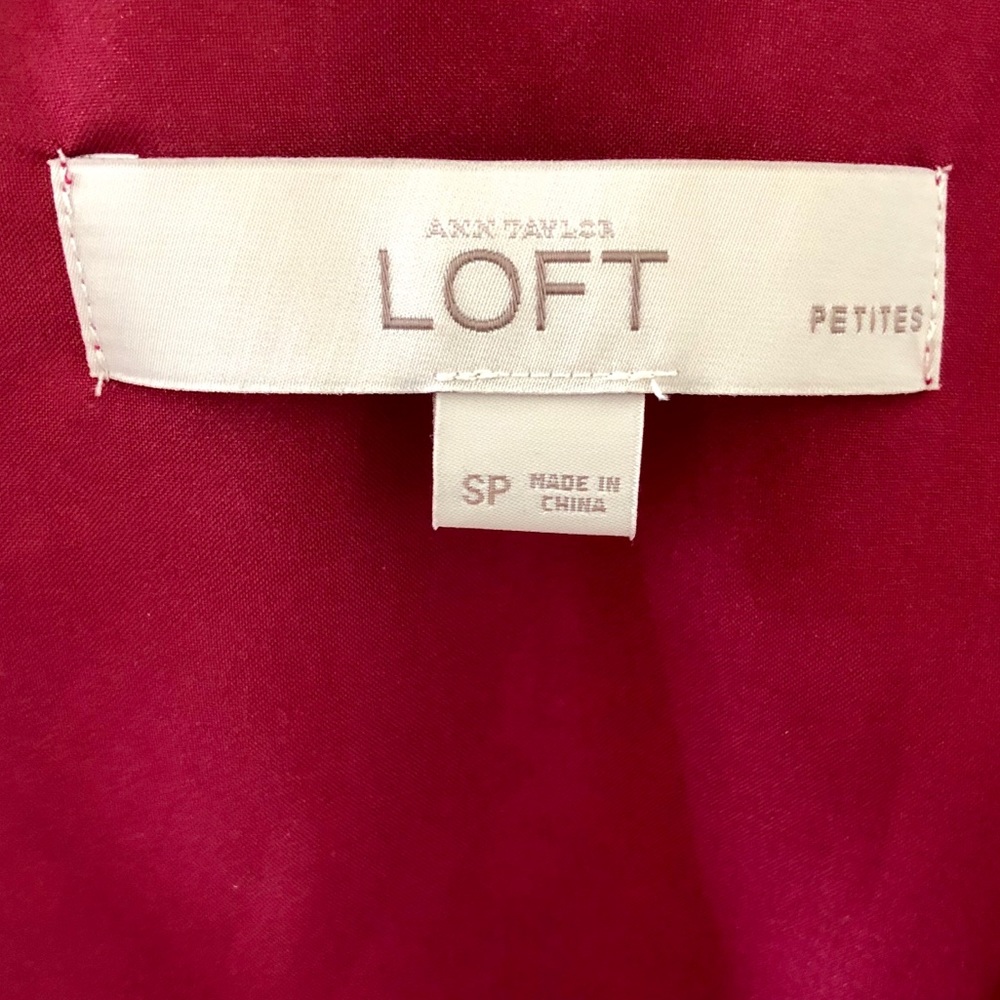 LOFT Raspberry Spring is in Bloom Dress - Picture 3 of 4